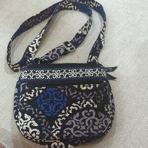 Vera Bradley Black and Blue Crossbody Bag